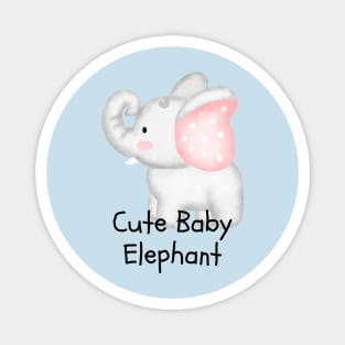 Cute Baby Elephant Magnet